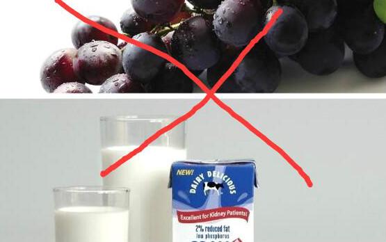 葡萄和牛奶可以一起吃吗 怎么办（腹痛腹泻及时就医）